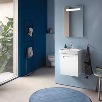DURAVIT NO.1 skříňka pod umývátko 39x31,6x47,8 cm, 1 dvířka, panty vlevo, Graphit matt N14266L49490000 Obrázek - fotka