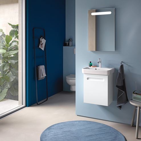 DURAVIT NO.1 skříňka pod umývátko 39x31,6x47,8 cm, 1 dvířka, panty vlevo, Graphit matt N14266L49490000 Obrázek - fotka