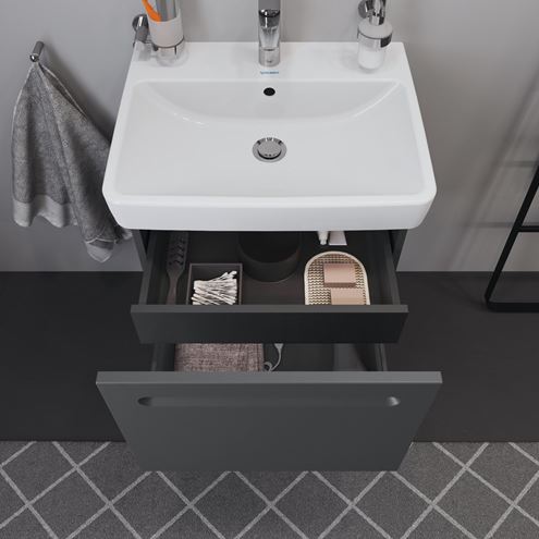 DURAVIT NO.1 skříňka pod umyvadlo 49x42,6x47,8 cm, 1 zásuvka, Graphite matt N14380049490000 Obrázek - fotka
