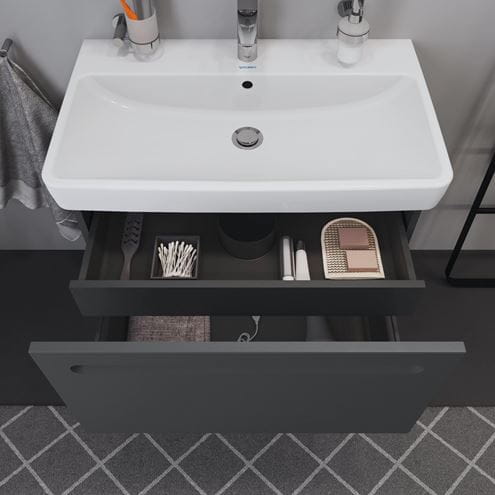 DURAVIT NO.1 skříňka pod umyvadlo 74x42,6x47,8 cm, 1 zásuvka, Graphit matt N14383049490000 Obrázek - fotka