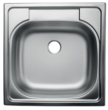 NOVASERVIS nerezový dřez 480x480 mm, tkaná struktura