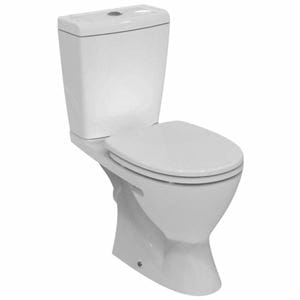 IDEAL STANDARD EUROVIT PLUS WC kombi, se sedátkem, zadní odpad, spodní napouštění