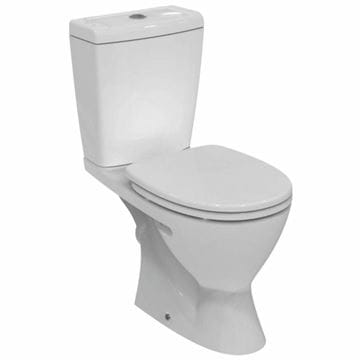 IDEAL STANDARD EUROVIT PLUS WC kombi, se sedátkem, zadní odpad, spodní napouštění