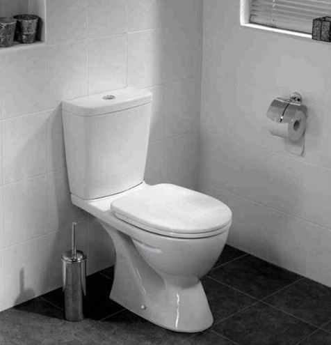 IDEAL STANDARD EUROVIT PLUS WC kombi, se sedátkem, zadní odpad, spodní napouštění V337001 Obrázek - fotka