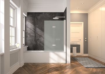 HÜPPE EASYSTYLE obkladový panel 100x255cm, italian stone anthracite ES0101.41A Obrázek - fotka