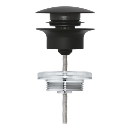 GROHE umyvadlová výpust, click-clack, s přepadem, černá 29510KF0 Obrázek - fotka