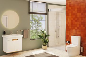 VITRA SENTO skříňka s umyvadlem 78x48,5x68,5 cm, 2 dvířka, s osvětlením, white mat 60785 Obrázek - fotka