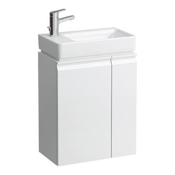 LAUFEN PRO S skříňka pod umývátko 47x27,5x58 cm, 1 dvířka, panty vlevo, 1 polička vpravo, matná bílá
