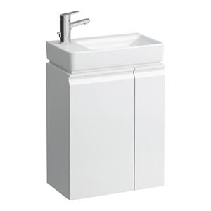 LAUFEN PRO S skříňka pod umývátko 47x27,5x58 cm, 1 dvířka, panty vlevo, 1 polička vpravo, matná bílá