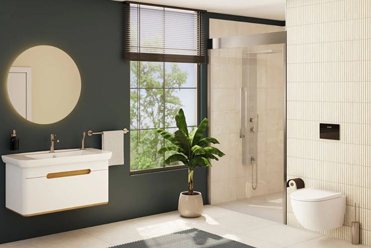 VITRA SENTO skříňka s umyvadlem 98x48,5x52 cm, 1 zásuvka, s osvětlením, white mat 60814 Obrázek - fotka