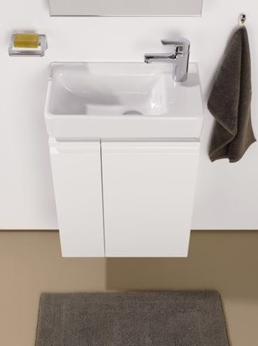 LAUFEN PRO S skříňka pod umývátko 47x27,5x58 cm, 1 police, 1 dvířka, panty vpravo, matná bílá H4830020954631 Obrázek - fotka