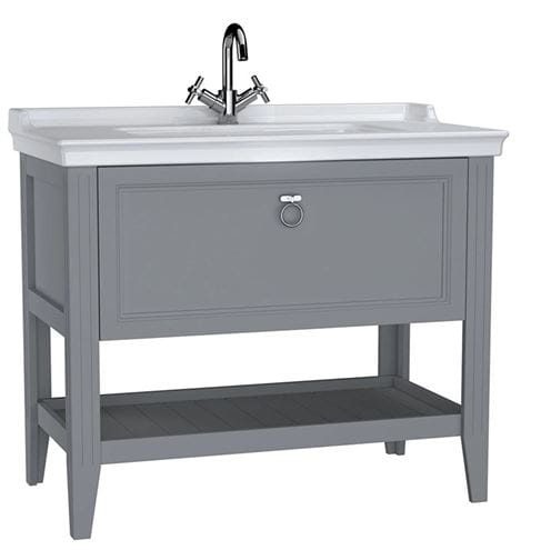 VITRA VALARTE skříňka s umyvadlem 100x53x88 cm, 1 zásuvka, 1 police, matná šedá 62184 Obrázek - Hlavní obrázek
