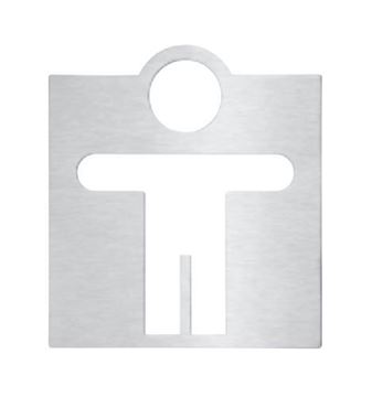 AZP BRNO piktogram WC muži, nerez ocel