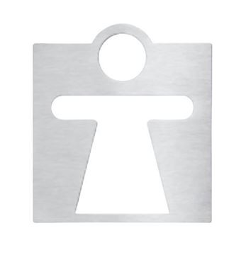 AZP BRNO piktogram WC ženy, nerez ocel