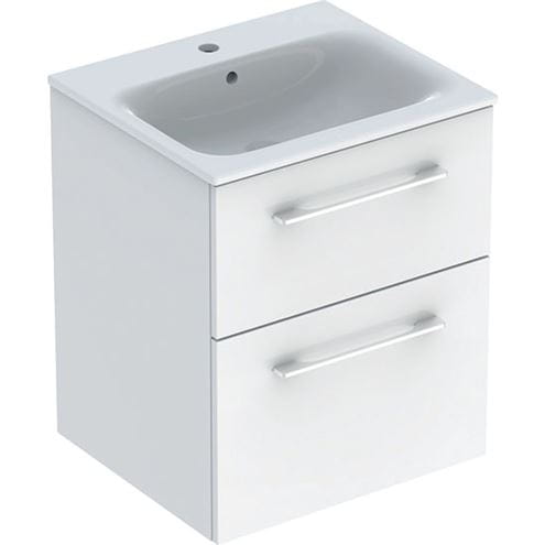 GEBERIT SELNOVA SQUARE skříňka s umyvadlem 55x48x65,2 cm, 2 zásuvky, lesklá bílá 501.232.00.1 Obrázek - Hlavní obrázek