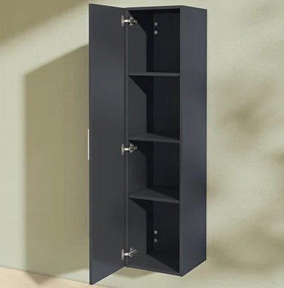 EASY PLUS nízká skříňka 35x35x145 cm, 1 dvířka, antracit 66167 Obrázek - fotka