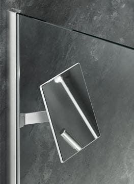 HÜPPE SELECT+ kosmetické zrcátko 213x213 mm, na sprchový kout, stříbrná