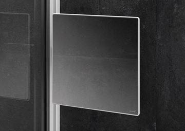 HÜPPE SELECT+ kosmetické zrcátko 213x213 mm, na sprchový kout, stříbrná SL2301087 Obrázek - fotka