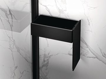 HÜPPE SELECT+ DRYBOX odkládací box s víkem 213 mm, na sprchový kout, černá SL2201123 Obrázek - fotka