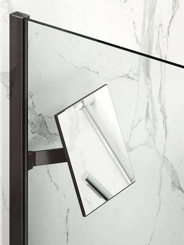 HÜPPE SELECT+ kosmetické zrcátko 213x213 mm, na sprchový kout, černá SL2301123 Obrázek - Hlavní obrázek