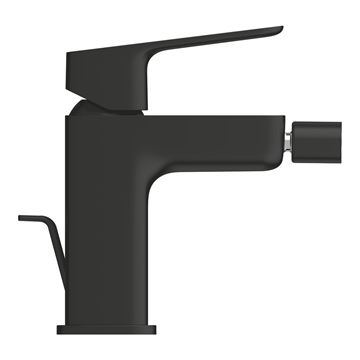 GROHE CUBEO bidetová stojánková baterie, s odtokovou soupravou, matte black 1018102430 Obrázek - fotka