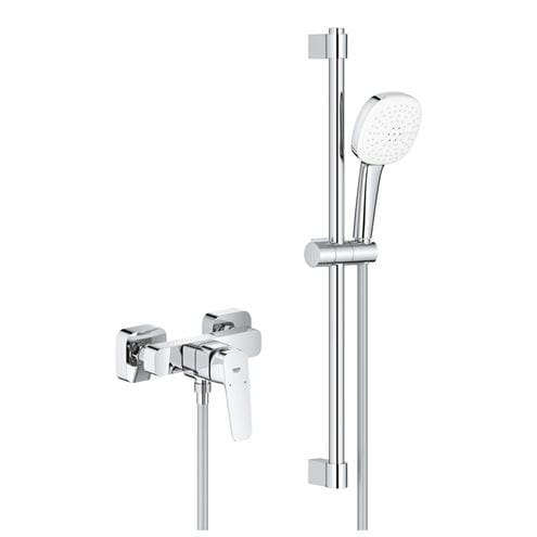 GROHE CUBEO sprchový set s nástěnnou baterií, ruční sprcha se 2 proudy, tyč, hadice, Water Saving, chrom 1018250000 Obrázek - Hlavní obrázek