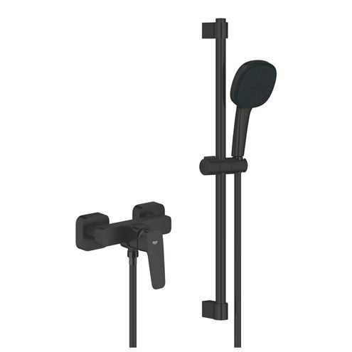 GROHE CUBEO sprchový set s nástěnnou baterií, ruční sprcha se 2 proudy, tyč, hadice, Water Saving, matte black 1018252430 Obrázek - Hlavní obrázek
