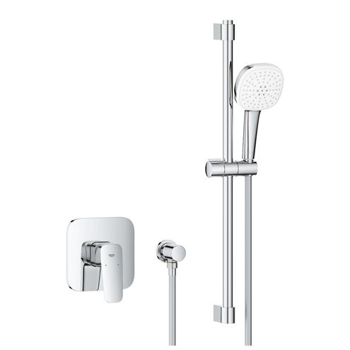 GROHE CUBEO sprchový set s podomítkovou baterií, ruční sprcha, tyč, hadice, nástěnné kolínko, chrom 1053350000 Obrázek - Hlavní obrázek