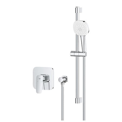 GROHE CUBEO sprchový set s podomítkovou baterií, ruční sprcha, tyč, hadice, nástěnné kolínko, chrom 1053350000 Obrázek - fotka