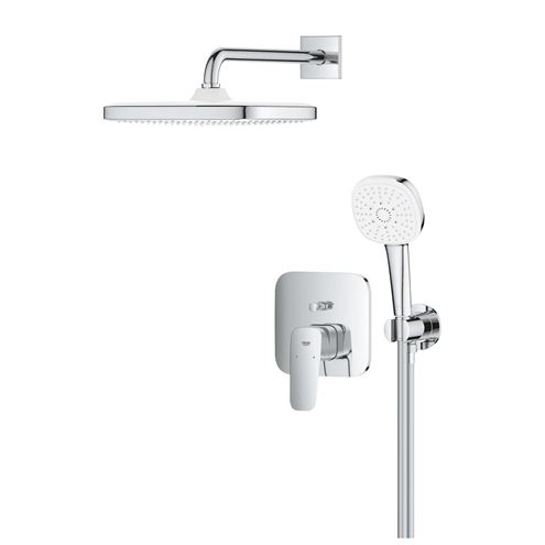 GROHE CUBEO sprchový set s podomítkovou baterií, horní sprcha, ruční sprcha se 3 proudy, hadice, držák, chrom 1053360000 Obrázek - fotka
