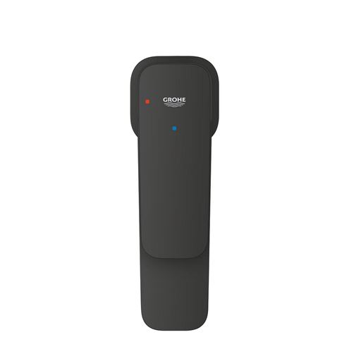 GROHE CUBEO umyvadlová stojánková baterie, s odtokovou soupravou, Water Saving, SilkMove ES, matte black 1017322430 Obrázek - fotka