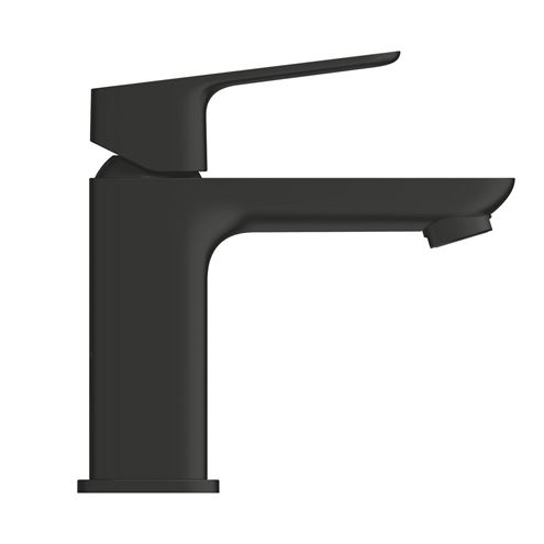 GROHE CUBEO umyvadlová stojánková baterie, s odtokovou soupravou, Water Saving, SilkMove ES, matte black 1017322430 Obrázek - fotka