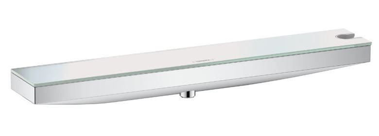 HANSGROHE RAINFINITY nástěnná přípojka hadice Porter 500 s poličkou a držákem sprchy vpravo, chrom/sklo 26858000 Obrázek - Hlavní obrázek
