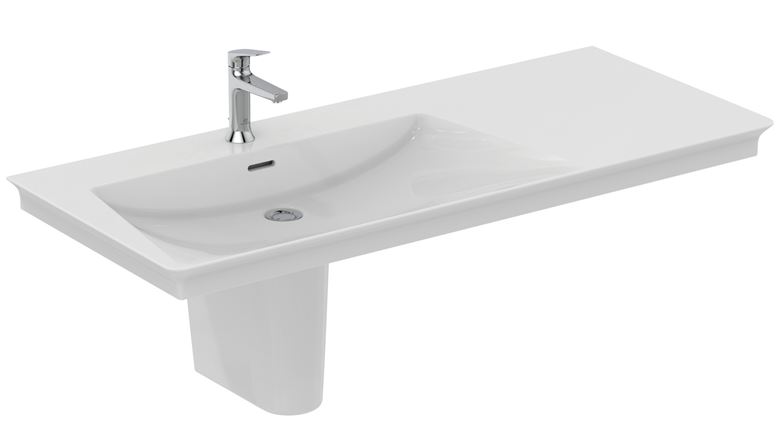 IDEAL STANDARD LA DOLCE VITA umyvadlo 126 cm, s otvorem pro baterii vlevo a přepadem E263201 Obrázek - fotka
