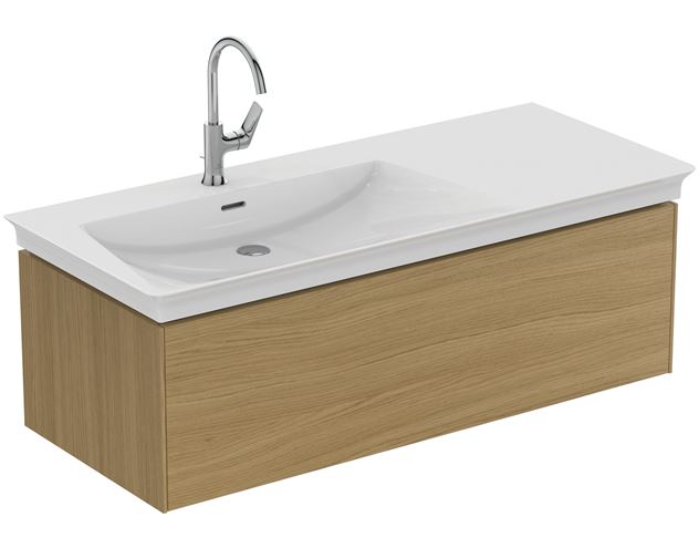 IDEAL STANDARD LA DOLCE VITA umyvadlo 126 cm, s otvorem pro baterii vlevo a přepadem E263201 Obrázek - fotka