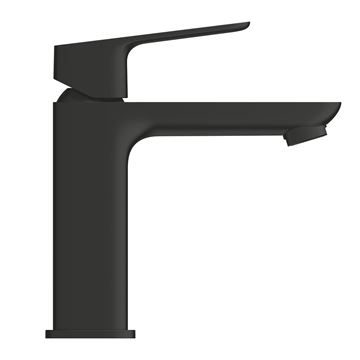GROHE CUBEO umyvadlová stojánková baterie, s odtokovou soupravou, Water Saving, SilkMove ES, matte black 1017572430 Obrázek - fotka