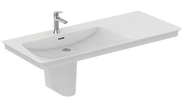 IDEAL STANDARD LA DOLCE VITA umyvadlo 106 cm, s otvorem pro baterii vlevo a přepadem E264601 Obrázek - fotka