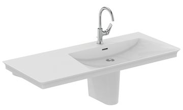 IDEAL STANDARD LA DOLCE VITA umyvadlo 106 cm, s otvorem pro baterii vpravo a přepadem E264701 Obrázek - fotka