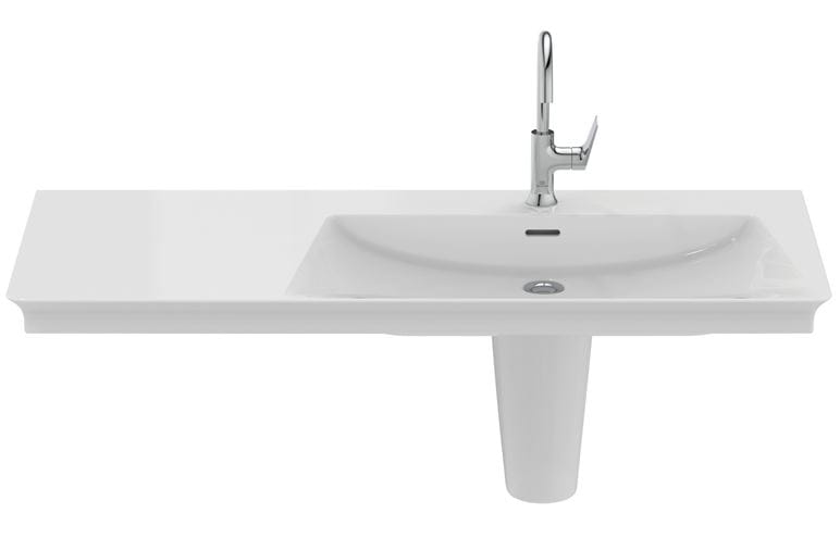 IDEAL STANDARD LA DOLCE VITA umyvadlo 106 cm, s otvorem pro baterii vpravo a přepadem E264701 Obrázek - fotka