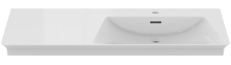 IDEAL STANDARD LA DOLCE VITA umyvadlo 106 cm, s otvorem pro baterii vpravo a přepadem E264701 Obrázek - fotka
