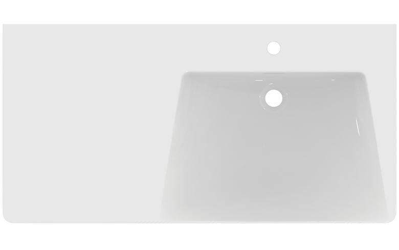IDEAL STANDARD LA DOLCE VITA umyvadlo 106 cm, s otvorem pro baterii vpravo a přepadem E264701 Obrázek - fotka
