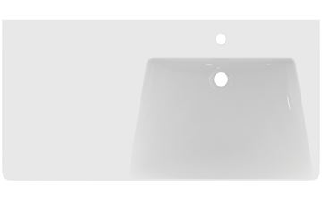 IDEAL STANDARD LA DOLCE VITA umyvadlo 106 cm, s otvorem pro baterii vpravo a přepadem E264701 Obrázek - fotka