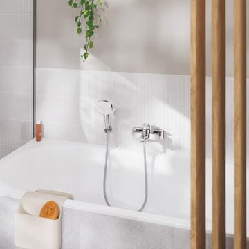 GROHE CUBEO vanová nástěnná baterie, s přepínačem, chrom 1018130000 Obrázek - fotka