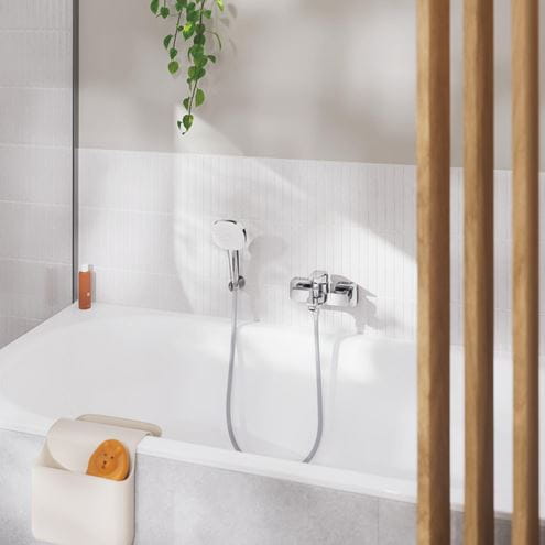 GROHE CUBEO vanová nástěnná baterie, s přepínačem, chrom 1018130000 Obrázek - fotka