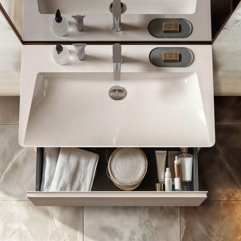 IDEAL STANDARD LA DOLCE VITA umyvadlo 86 cm, s otvorem pro baterii a přepadem E262901 Obrázek - fotka