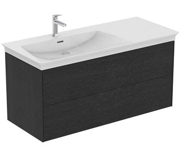 IDEAL STANDARD LA DOLCE VITA 2 skříňka pod umyvadlo 120x50,5x54,8 cm, 2 zásuvky, dub kouřový T5582Y4 Obrázek - fotka