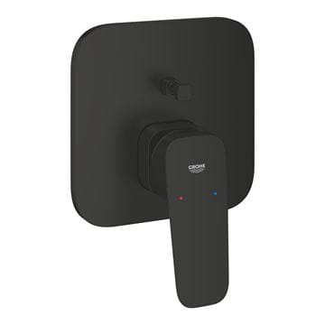 GROHE CUBEO vanová podomítková baterie, s přepínačem, matte black