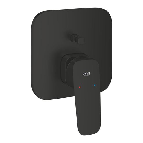 GROHE CUBEO vanová podomítková baterie, s přepínačem, matte black 1017782430 Obrázek - Hlavní obrázek