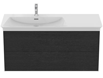 IDEAL STANDARD LA DOLCE VITA 2 skříňka pod umyvadlo 100x50,5x54,8 cm, 2 zásuvky, dub kouřový T5580Y4 Obrázek - fotka