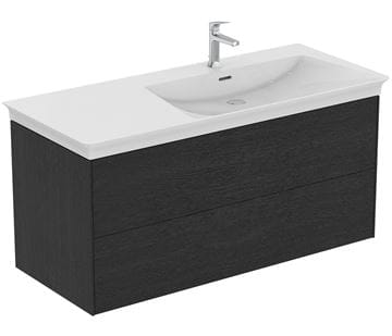 IDEAL STANDARD LA DOLCE VITA 2 skříňka pod umyvadlo 100x50,5x54,8 cm, 2 zásuvky, dub kouřový T5581Y4 Obrázek - fotka